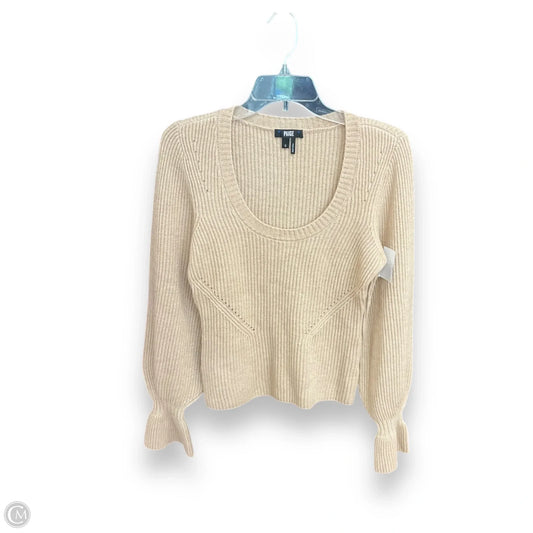 Sweater By Paige In Beige, Size: S