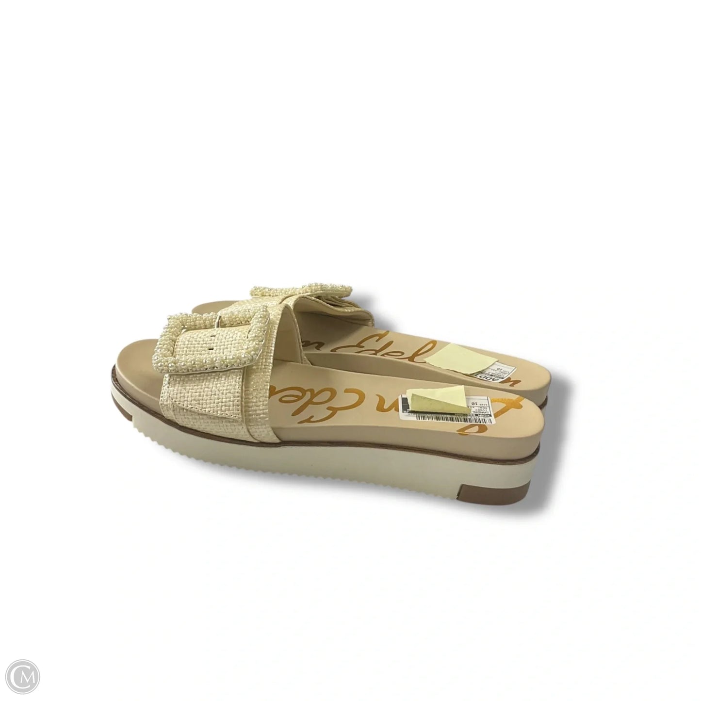 Sandals Flats By Sam Edelman In Ivory, Size: 10