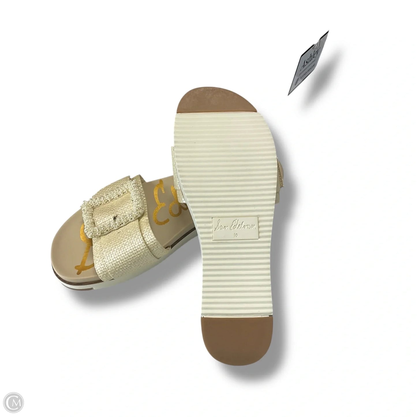 Sandals Flats By Sam Edelman In Ivory, Size: 10