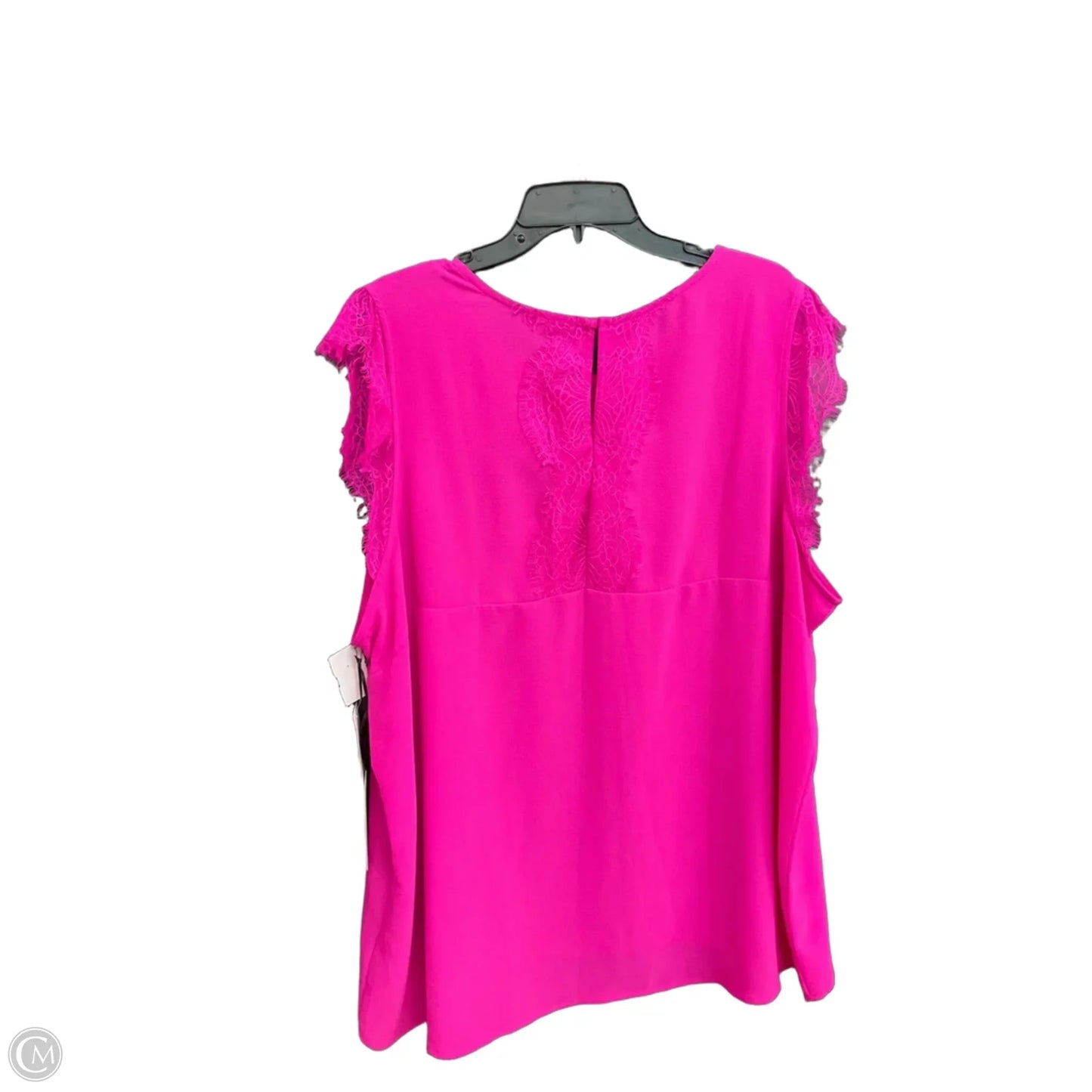 Top Sleeveless By Halogen In Pink, Size: 3x