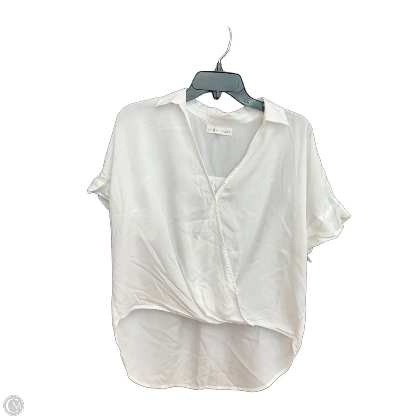 Top Short Sleeve By Lou And Grey In White, Size: S