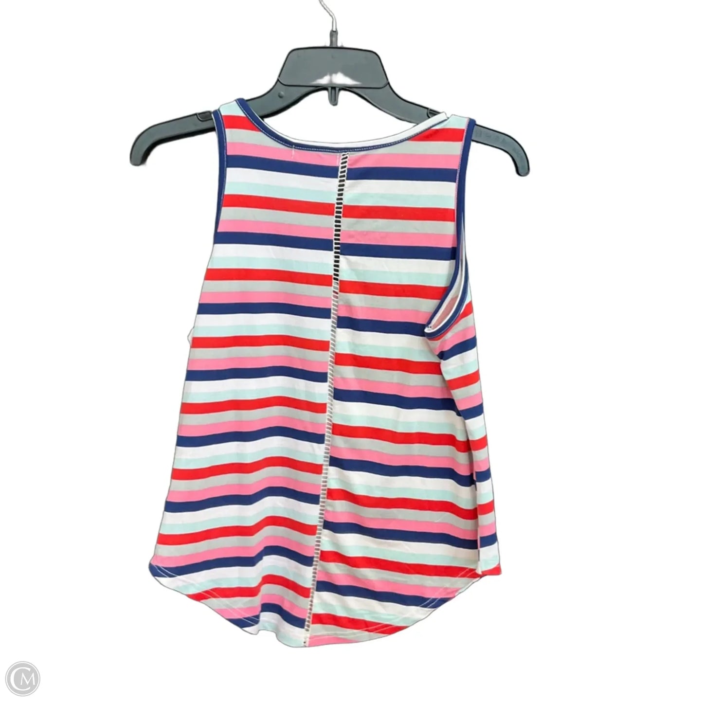 Top Sleeveless By Poof In Striped Pattern, Size: L