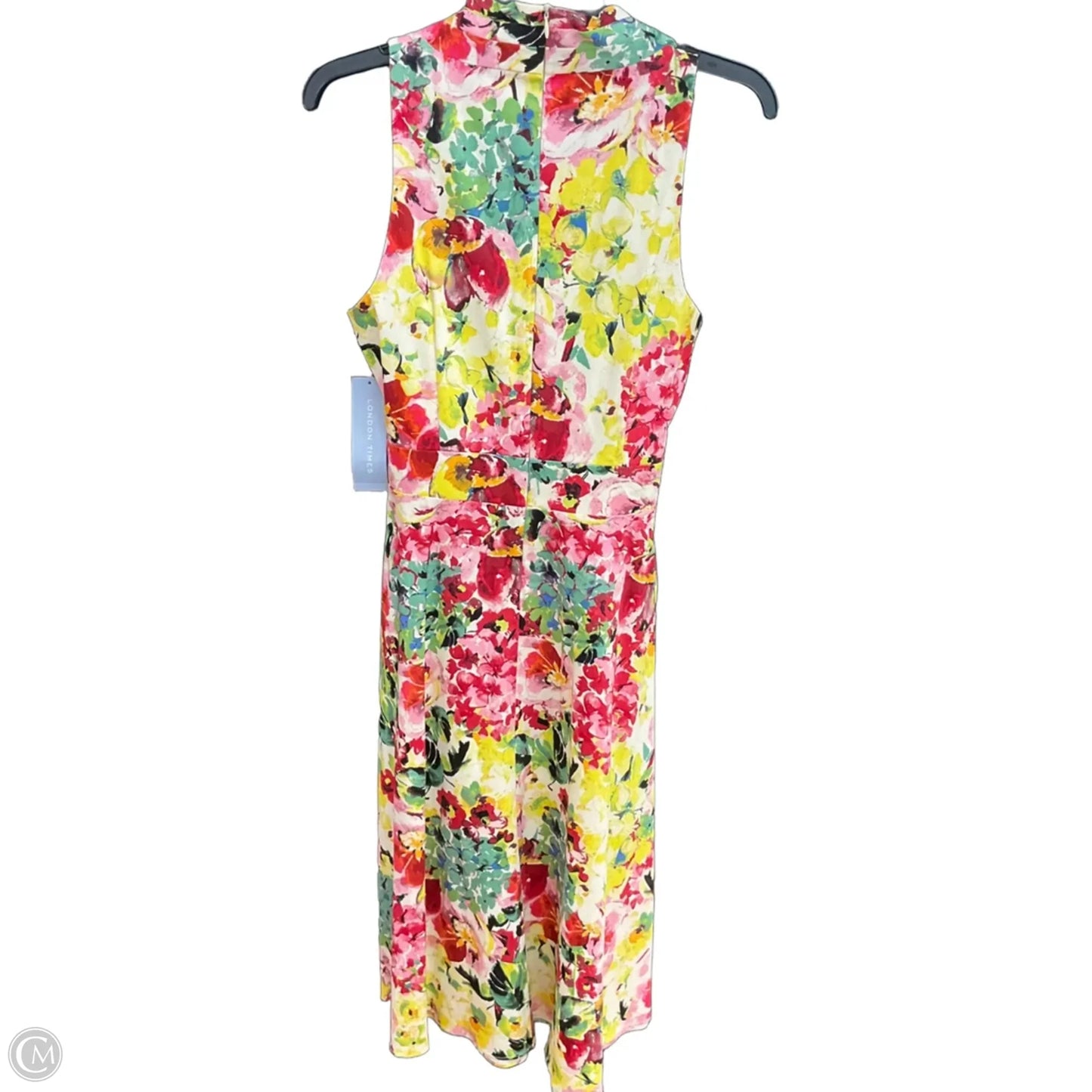 Dress Casual Midi By London Times In Floral Print, Size: M