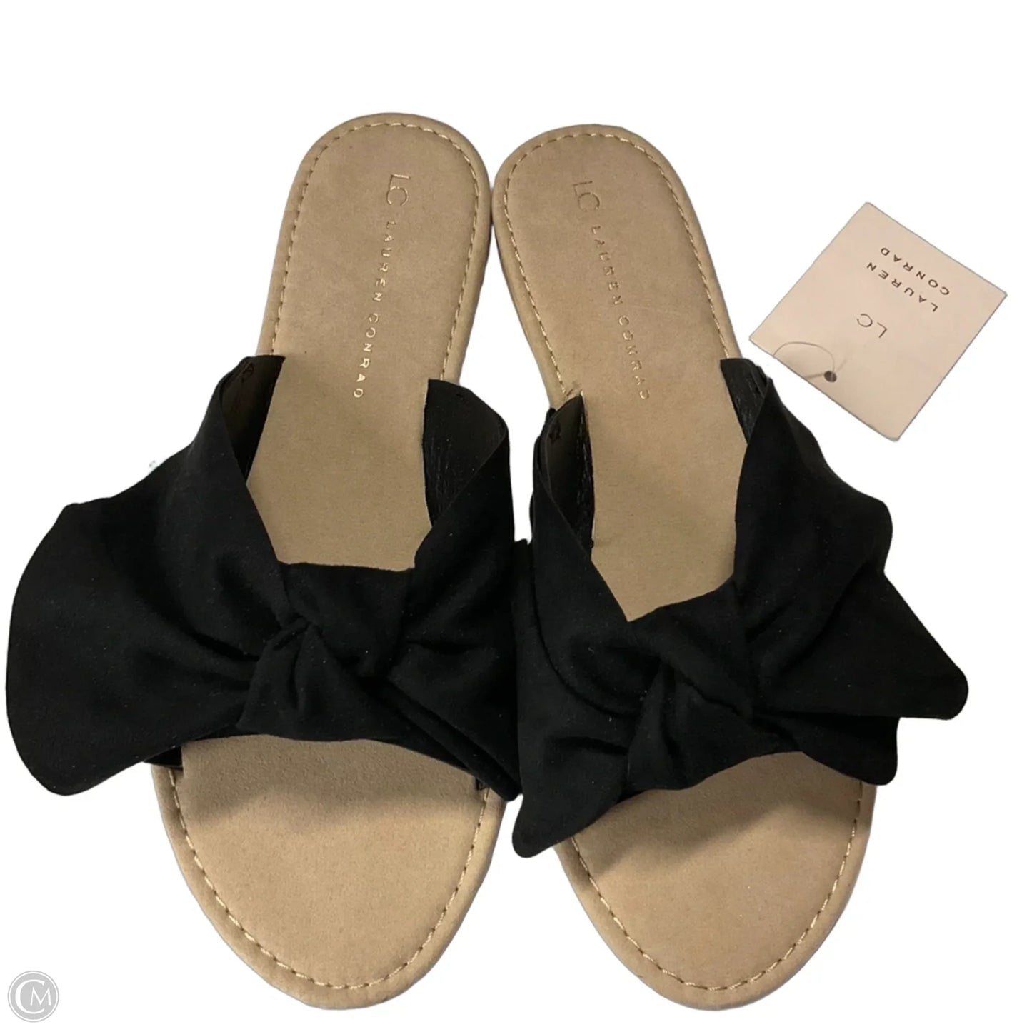 Sandals Flip Flops By Lc Lauren Conrad In Black, Size: 9