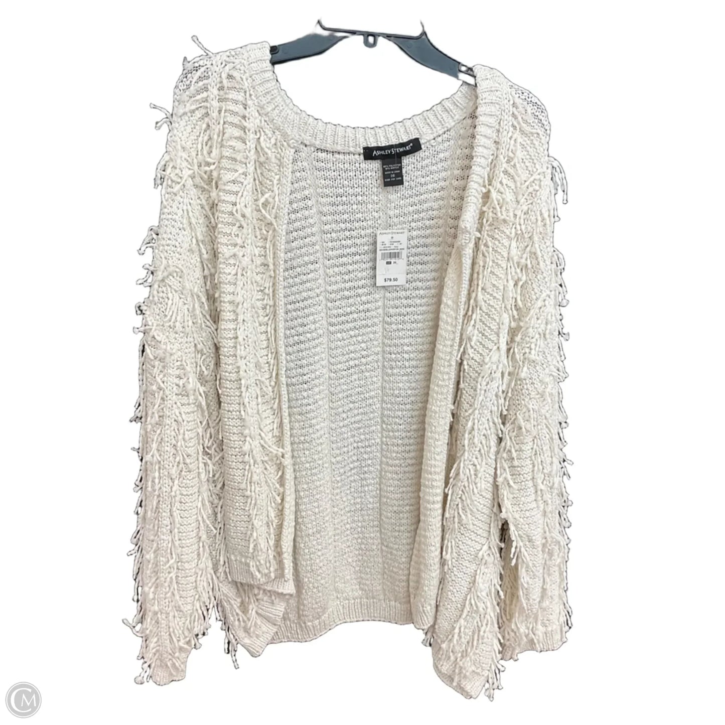 Cardigan By Ashley Stewart In White, Size: 3x