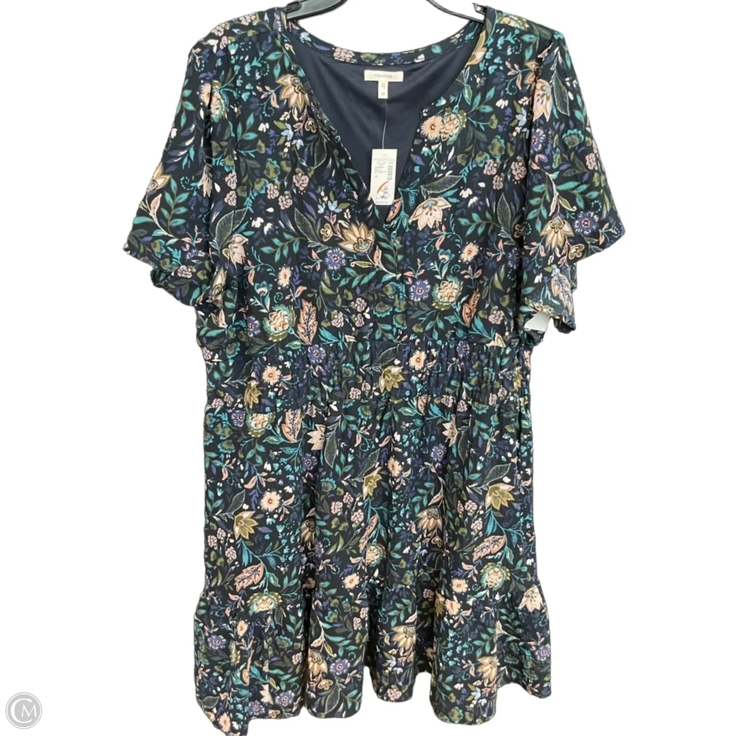 Dress Casual Midi By Maurices In Blue, Size: 1x