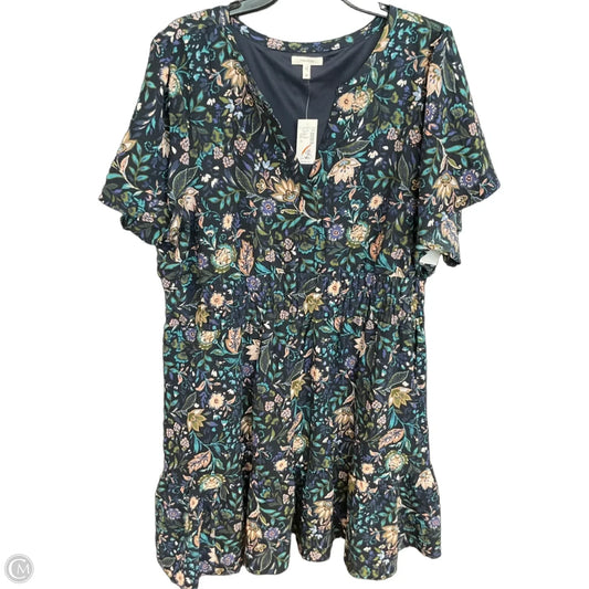 Dress Casual Midi By Maurices In Blue, Size: 1x