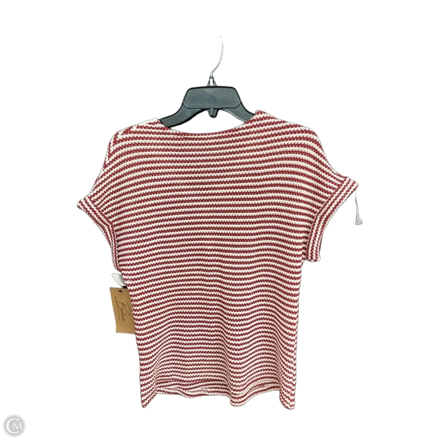 Top Short Sleeve By Clothes Mentor In Red & White, Size: S