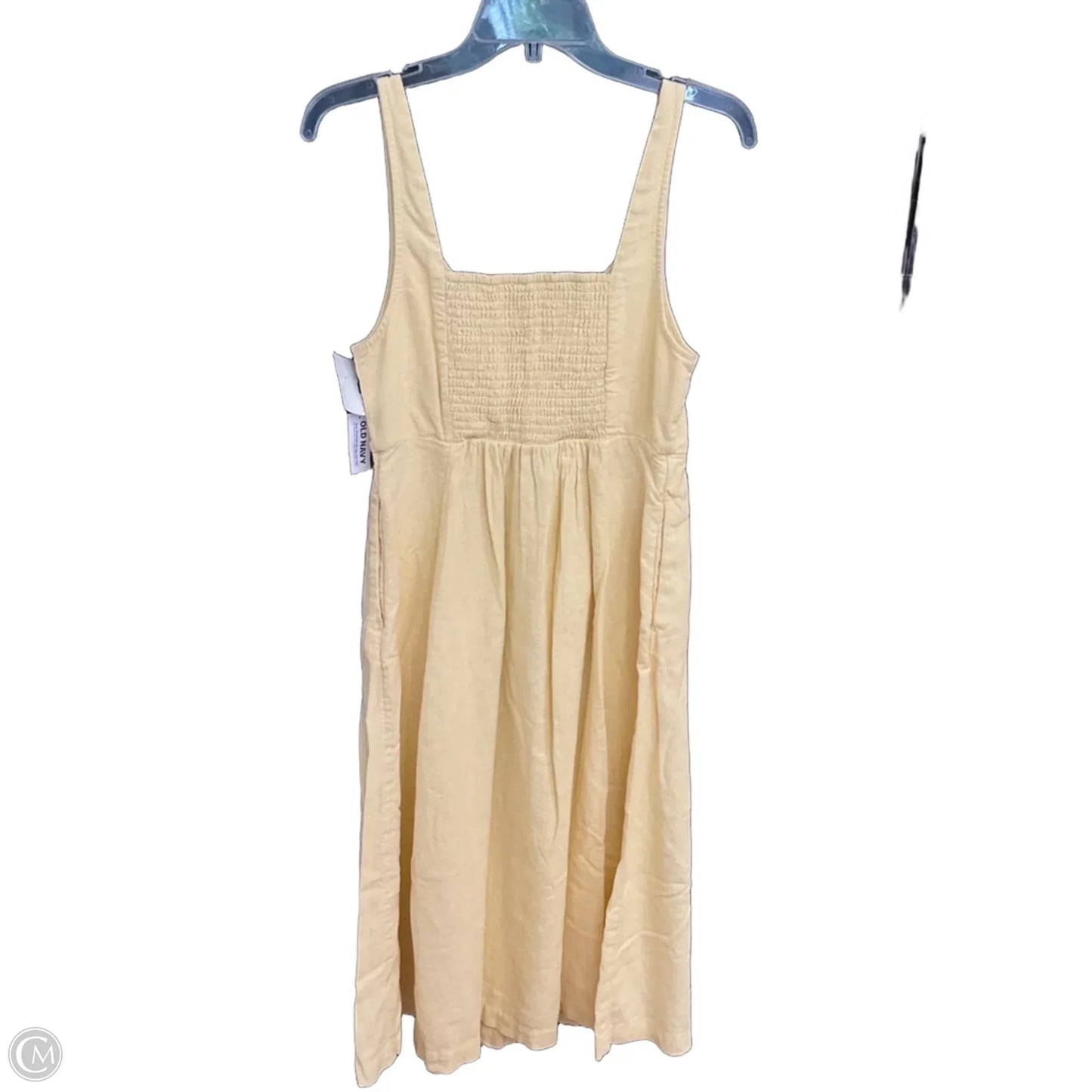 Dress Casual Midi By Old Navy In Yellow, Size: Mp