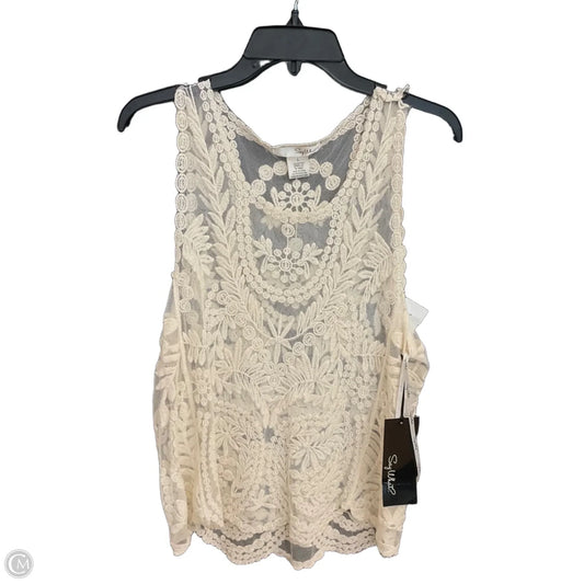 Top Short Sleeve By Say What In Cream, Size: L