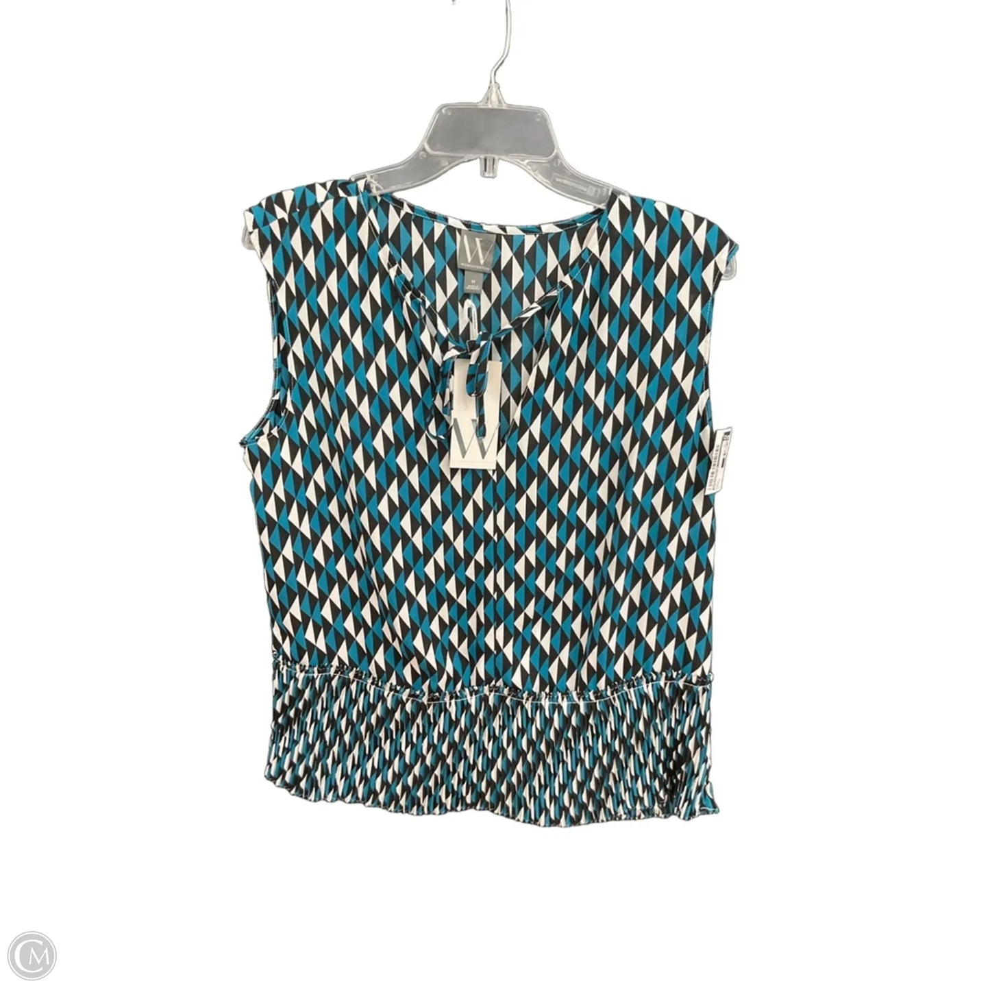 Top Sleeveless By Worthington In Blue, Size: M