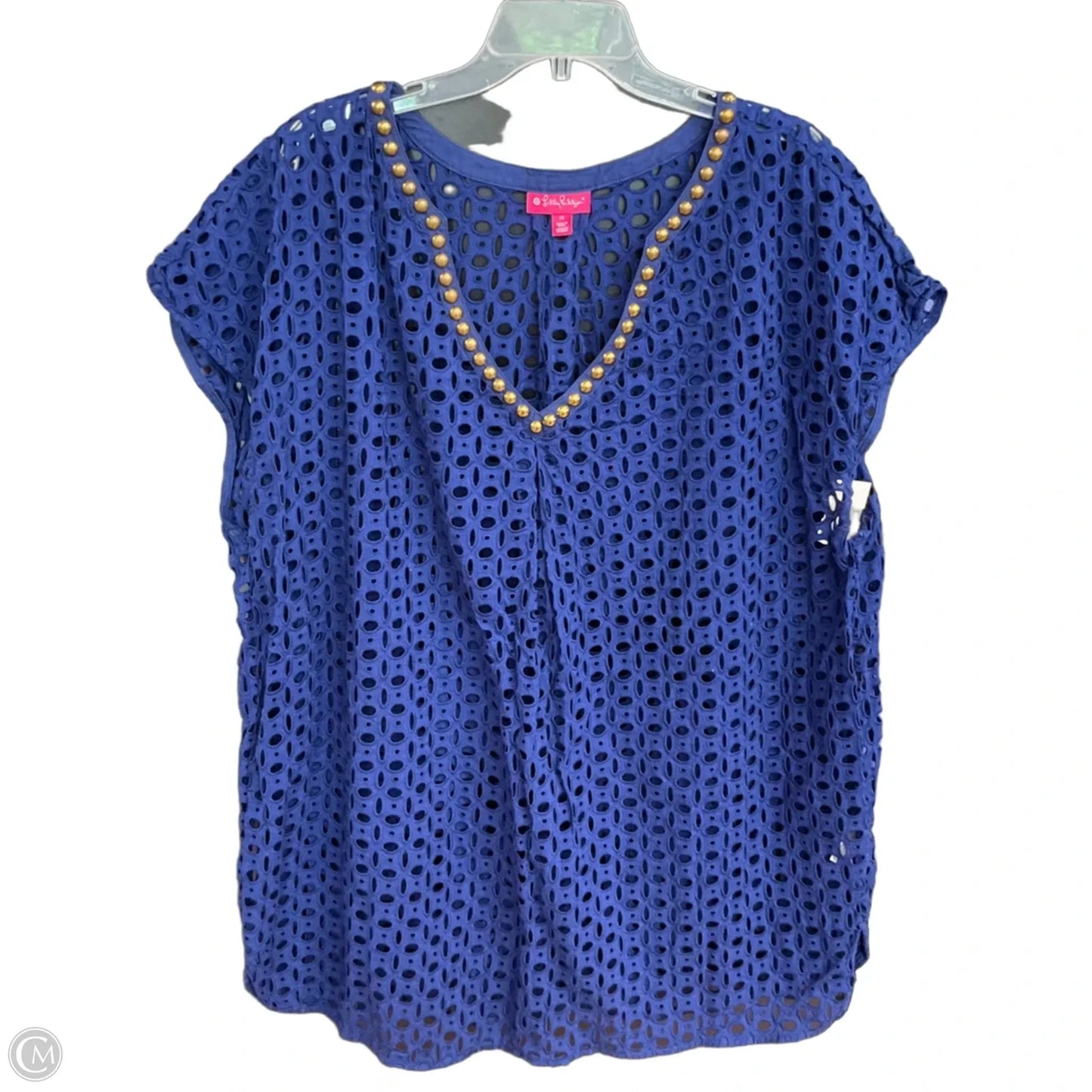 Swimwear Cover-up Designer By Lilly Pulitzer In Navy, Size: 3x
