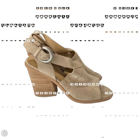 Sandals Heels Block By Mark Fisher In Brown, Size: 6.5
