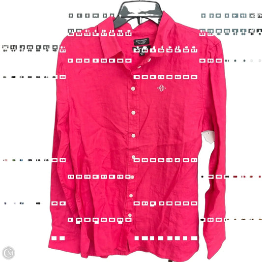 Blouse Long Sleeve By J. Crew In Pink, Size: L