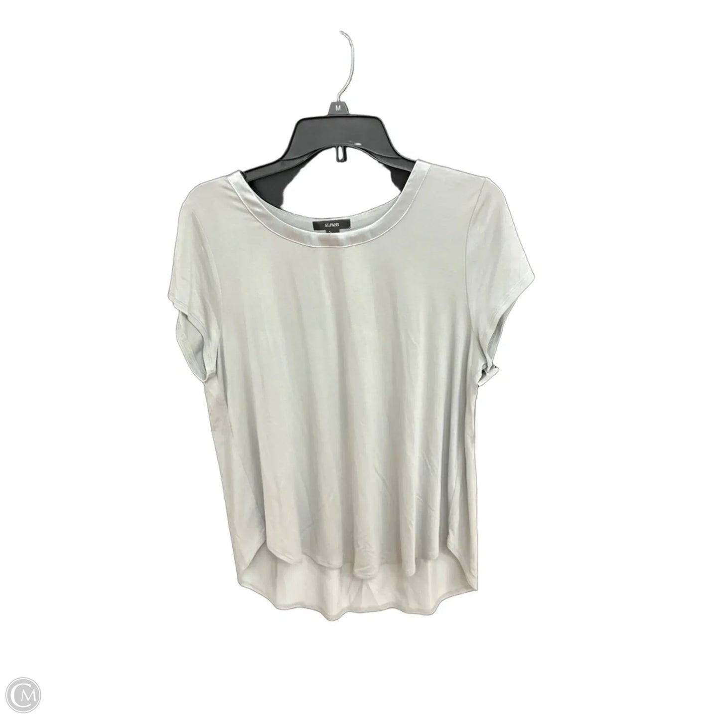 Top Short Sleeve By Alfani In Grey, Size: L