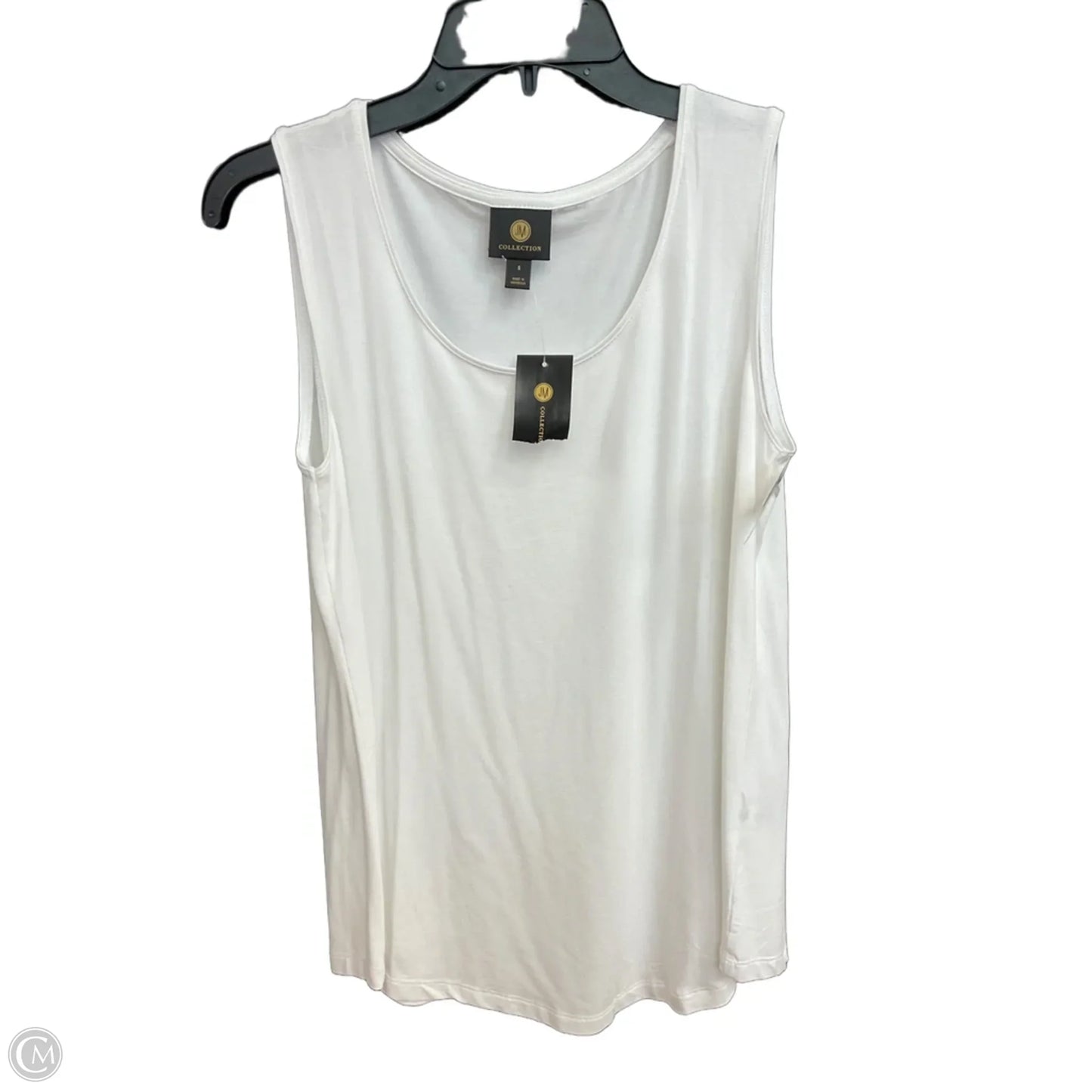 Top Sleeveless By Jm Collections In White, Size: S