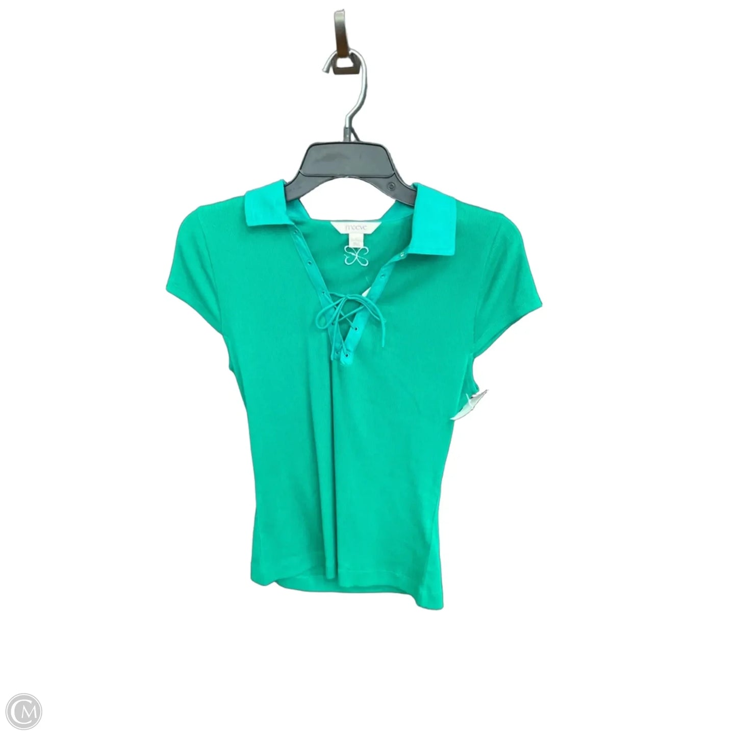 Top Short Sleeve By Maeve In Green, Size: M