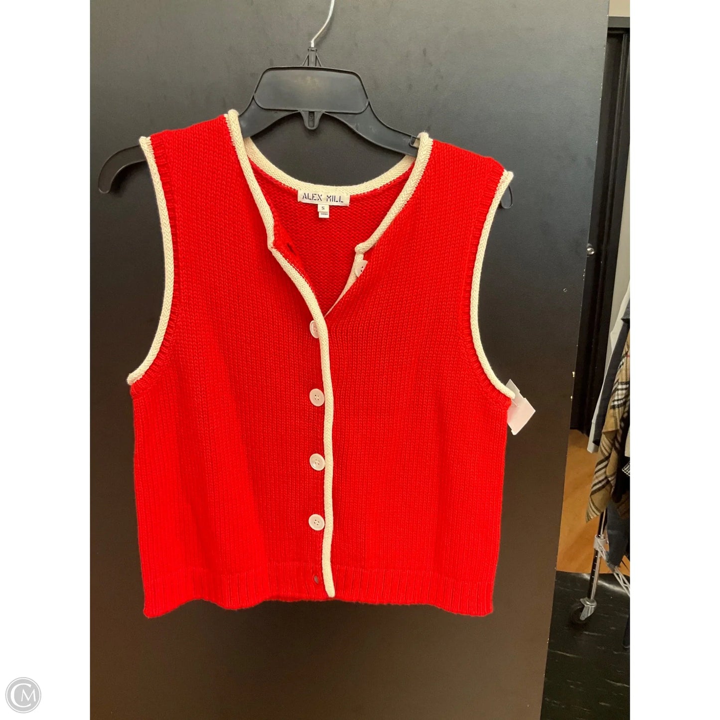 Top Sleeveless By Evereve In Red, Size: S