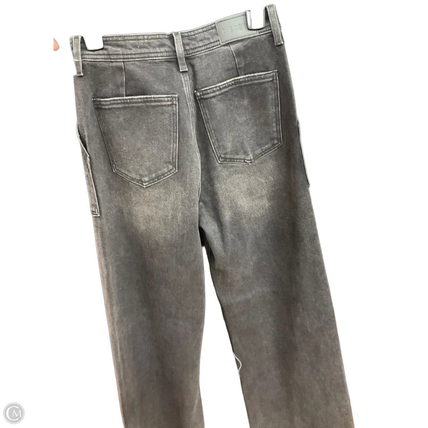 Jeans Wide Leg By Pistola In Black Denim, Size: 4