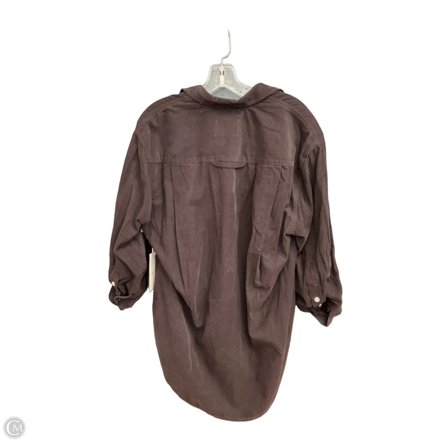 Blouse Long Sleeve By Citizens Of Humanity In Brown, Size: S