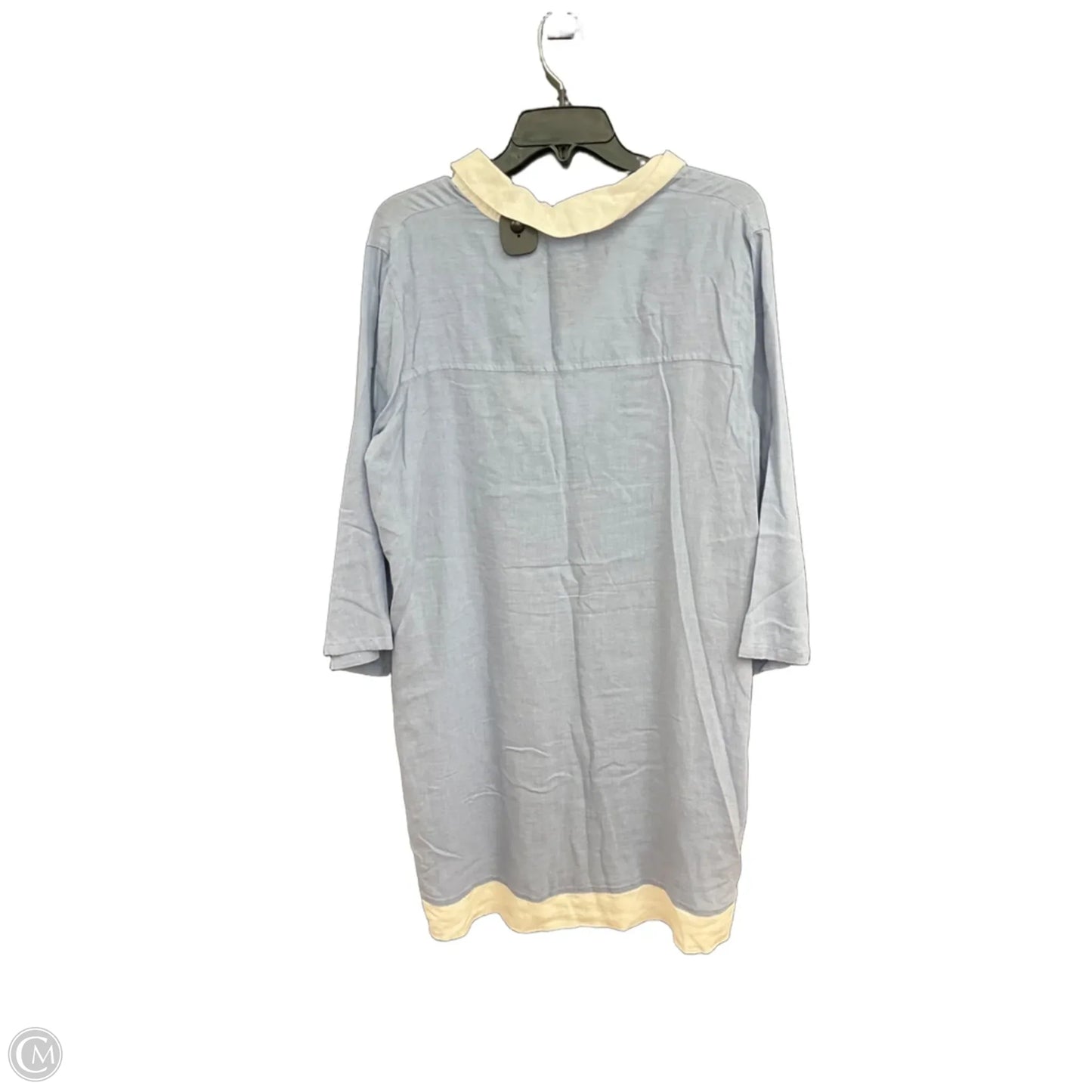Dress Casual Midi By Rachel Zoe In Blue & White, Size: L
