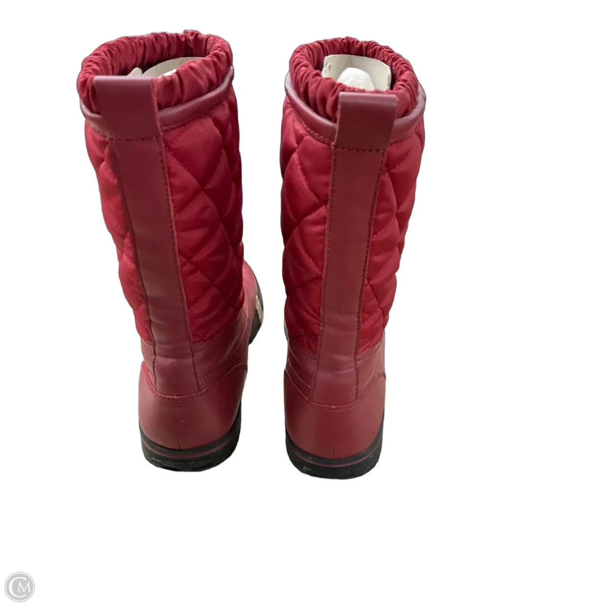 Boots Designer By Coach In Red, Size: 9