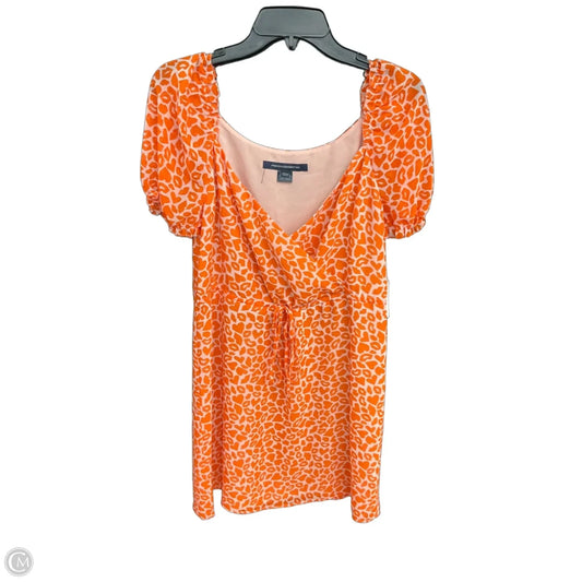Dress Casual Midi By French Connection In Orange, Size: Xs