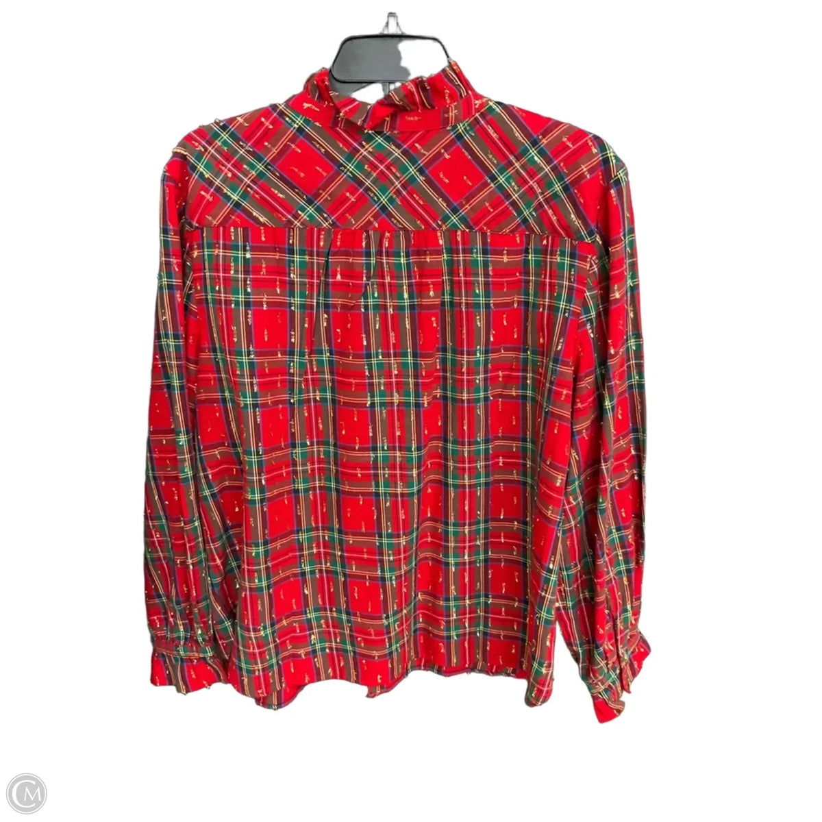 Blouse Long Sleeve By Talbots In Red, Size: Xlp