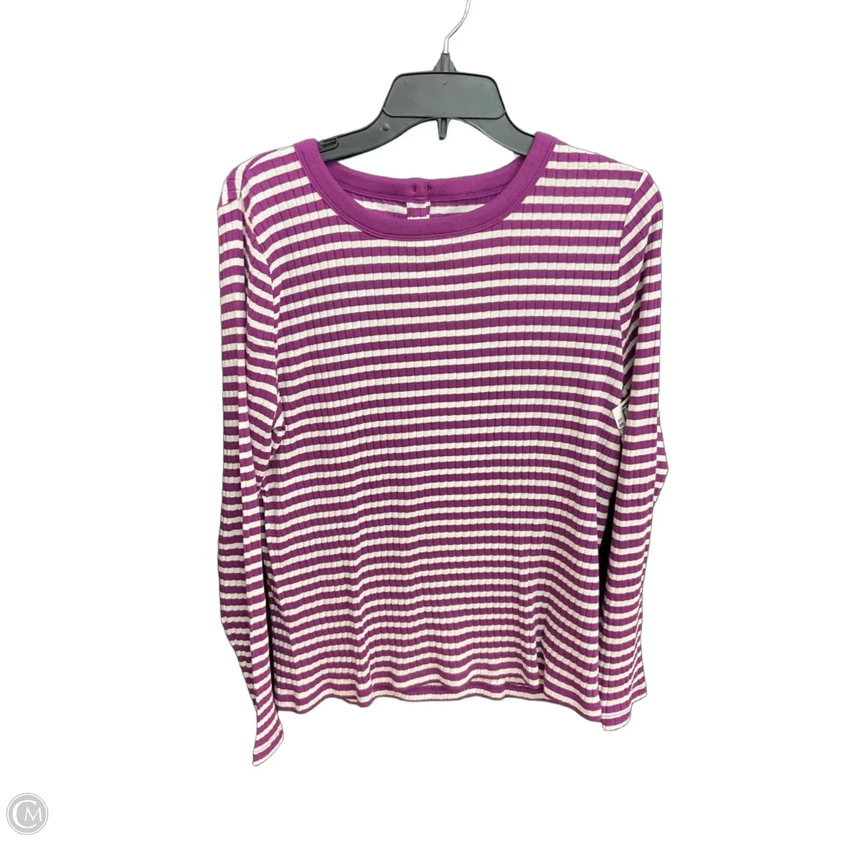 Top 3/4 Sleeve By Talbots In Striped Pattern, Size: Xlp