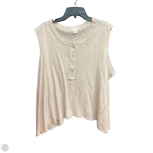 Top Sleeveless By Festi In Pink, Size: 3x