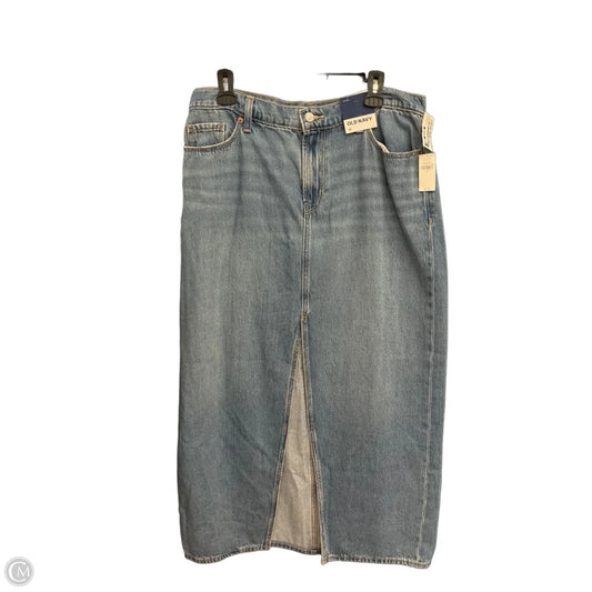 Skirt Maxi By Old Navy In Blue Denim, Size: 10