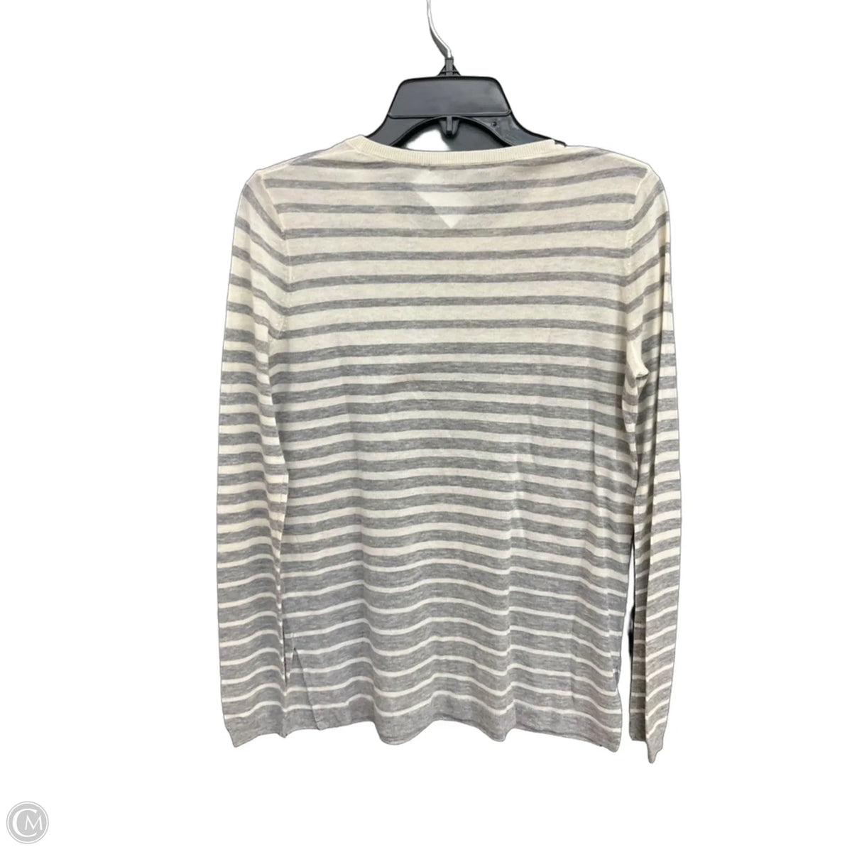 Top Long Sleeve By Vince In Striped Pattern, Size: S