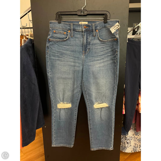 Jeans Straight By Madewell In Blue Denim, Size: 14p