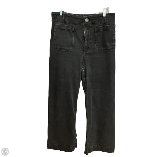 Jeans Wide Leg By Maeve In Black Denim, Size: 16