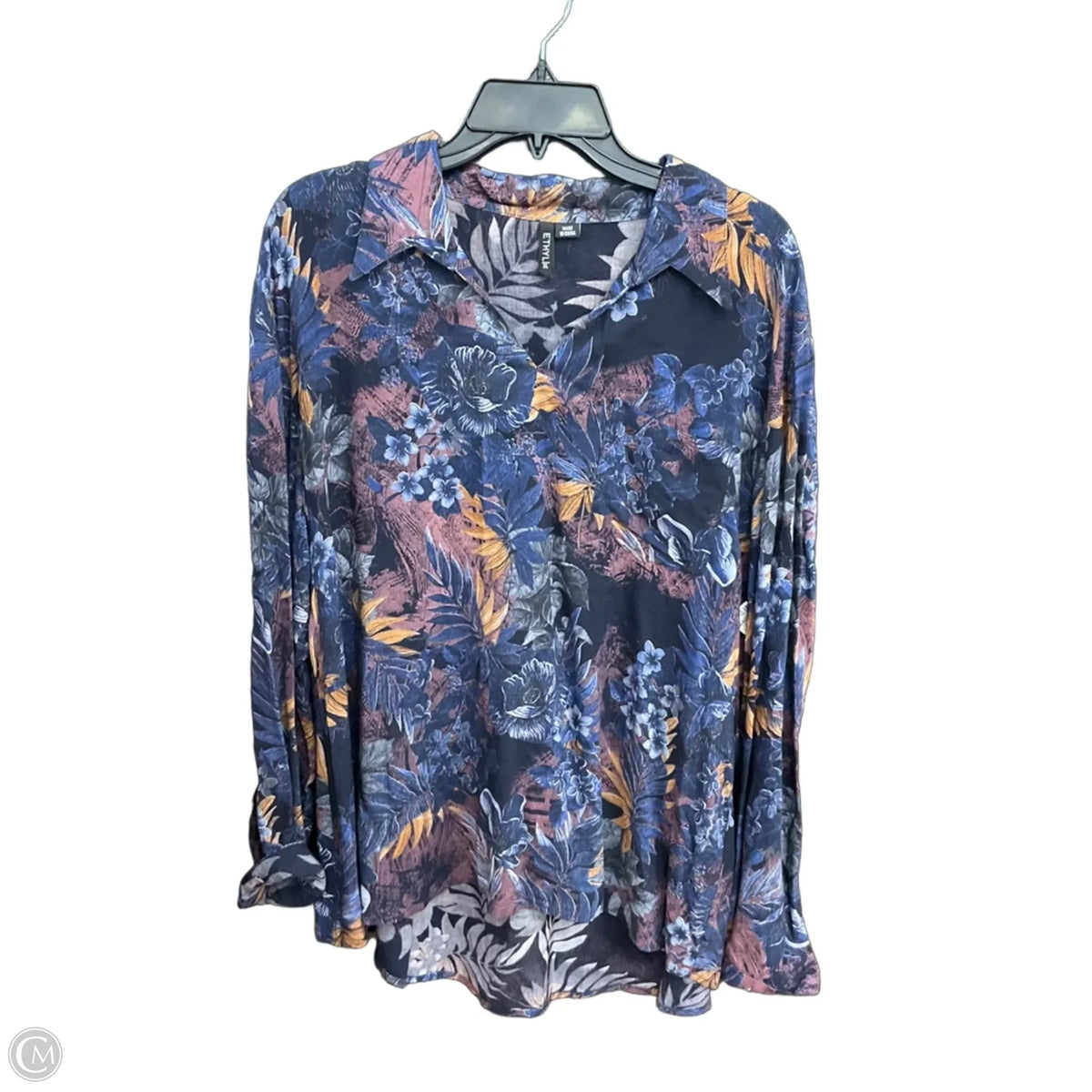 Top Long Sleeve By Ethyl In Navy, Size: Xl