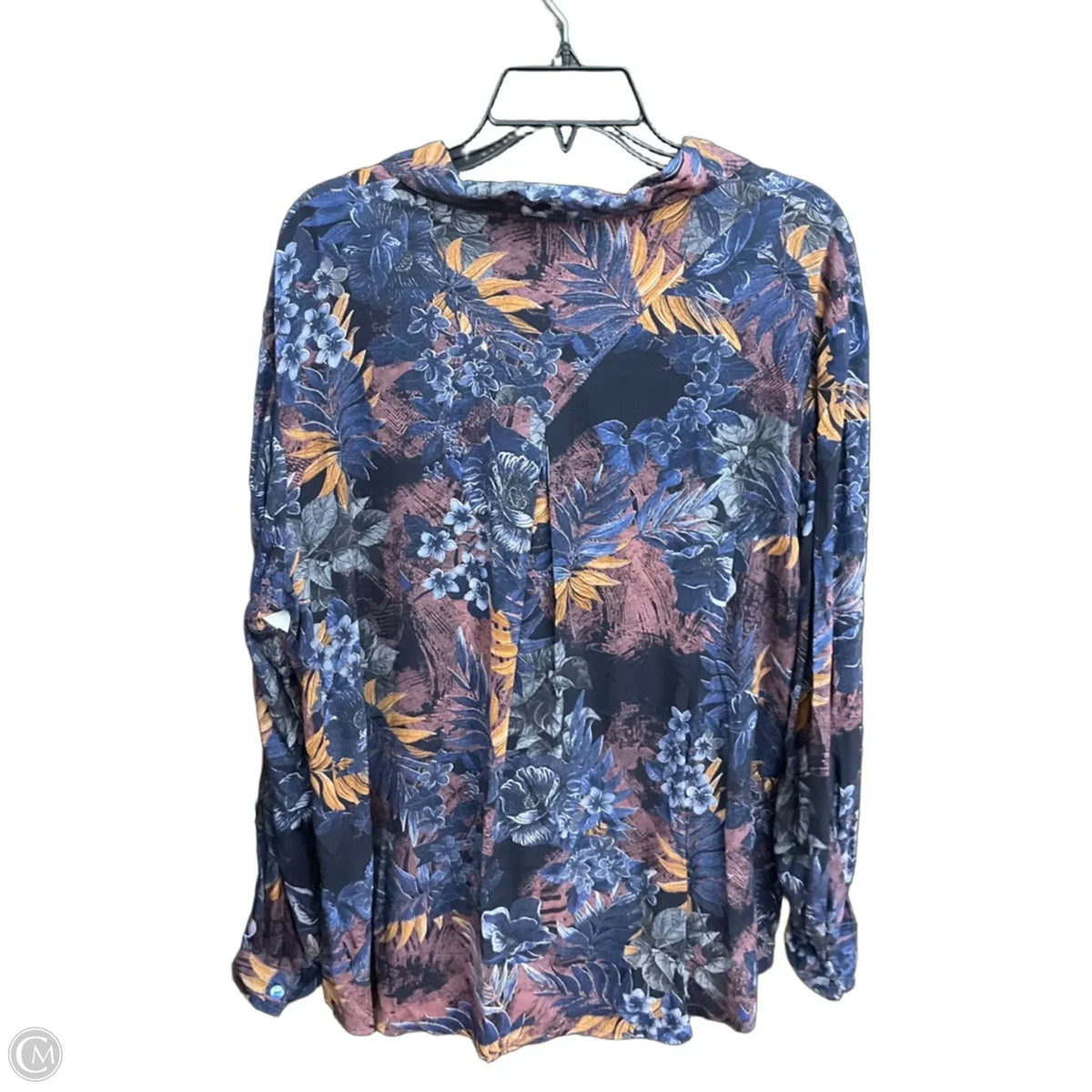 Top Long Sleeve By Ethyl In Navy, Size: Xl
