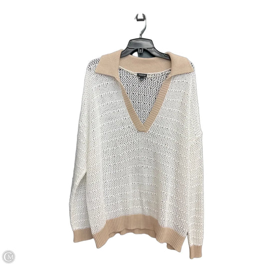 Top Long Sleeve By Torrid In Cream, Size: 1x