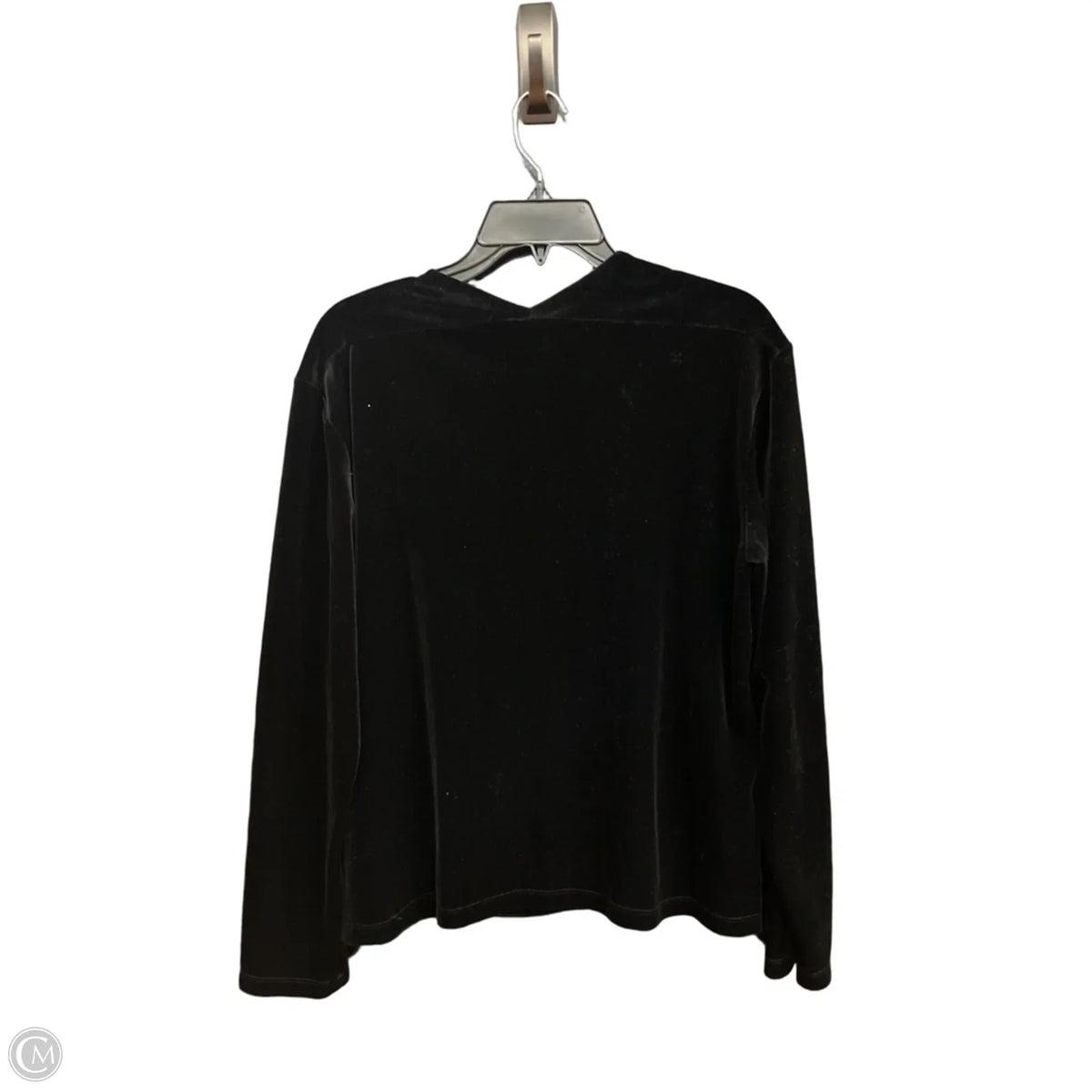 Top Long Sleeve By Chicos In Black, Size: L
