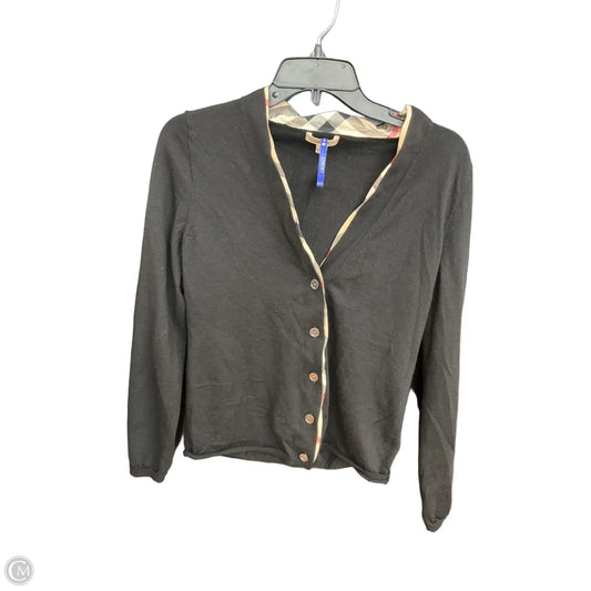 Cardigan Luxury Designer By Burberry In Black, Size: L