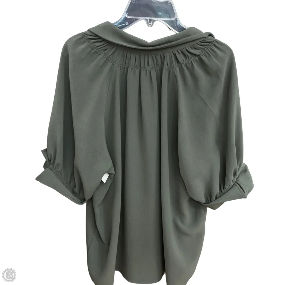 Top Short Sleeve By Max Studio In Green, Size: L