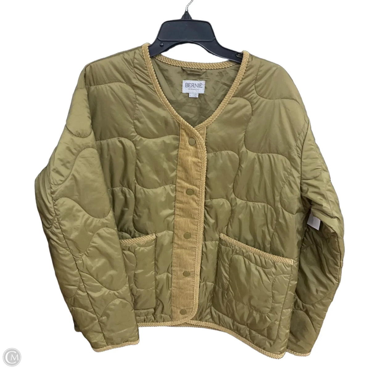Jacket Puffer & Quilted By Bernardo In Green, Size: L