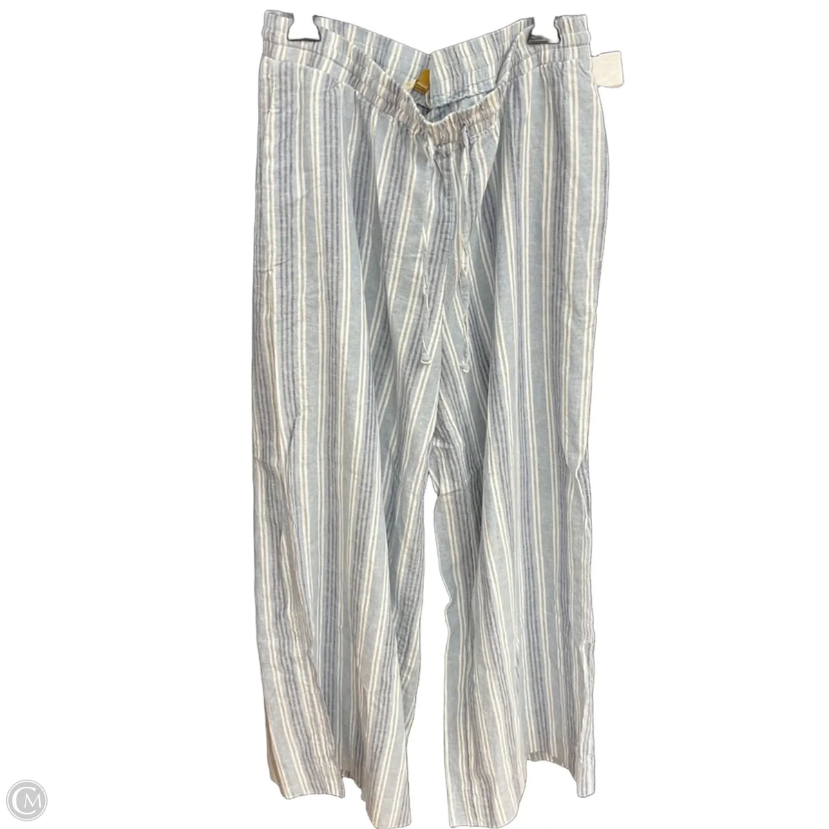 Pants Linen By Downeast In Blue, Size: Xxl