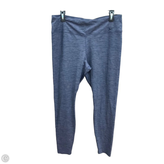 Athletic Leggings By Nike Apparel In Blue, Size: Xl