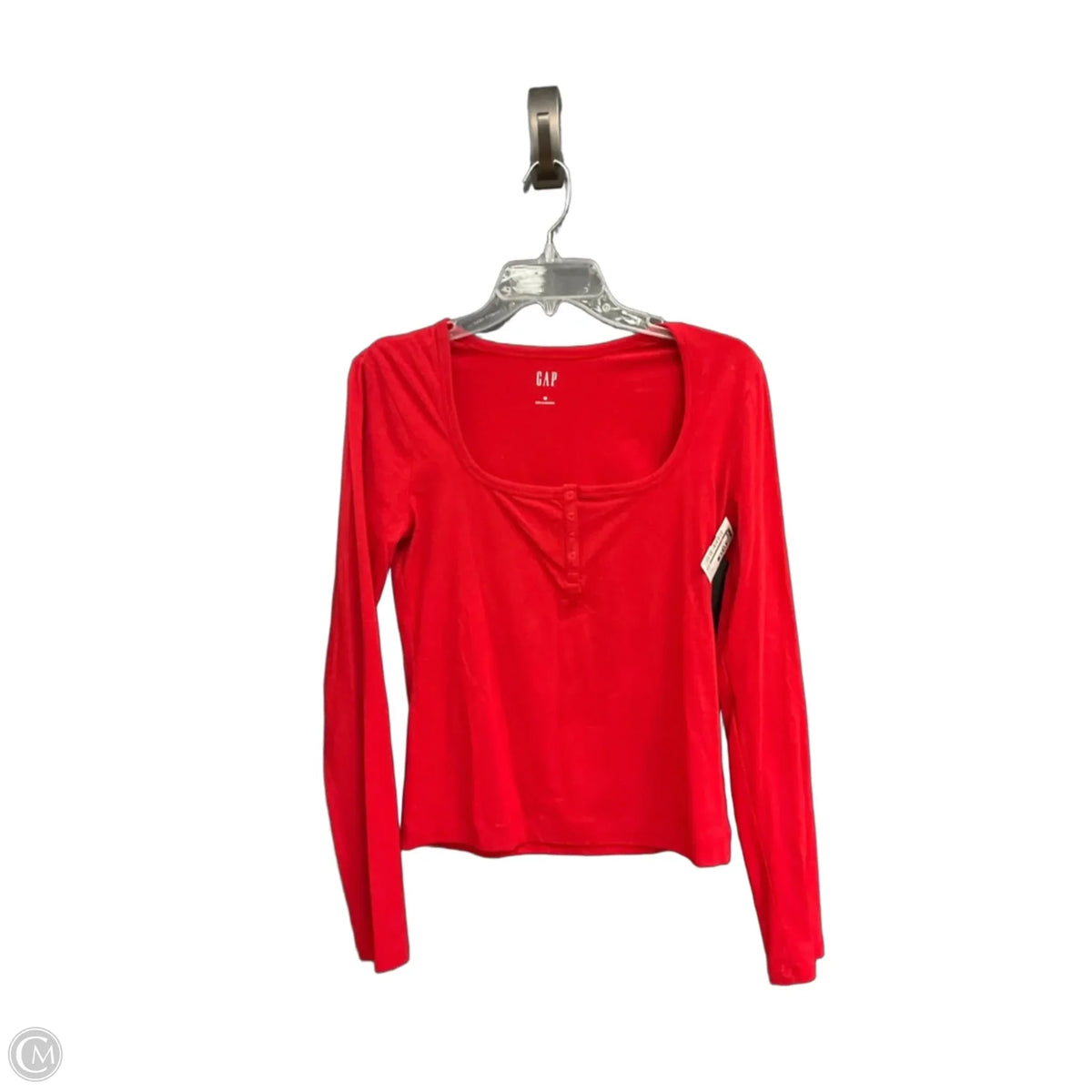 Top Long Sleeve By Gap In Red, Size: M