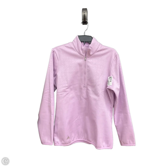 Jacket Fleece By Adidas In Purple, Size: M