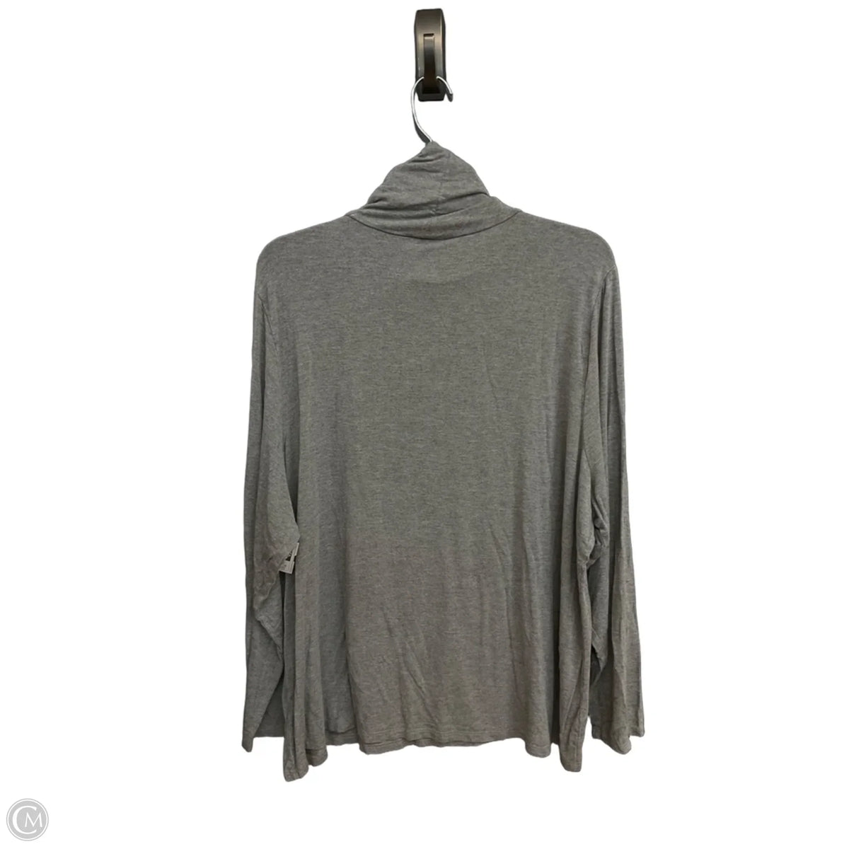 Top Long Sleeve By Ophelia Roe In Grey, Size: 3x