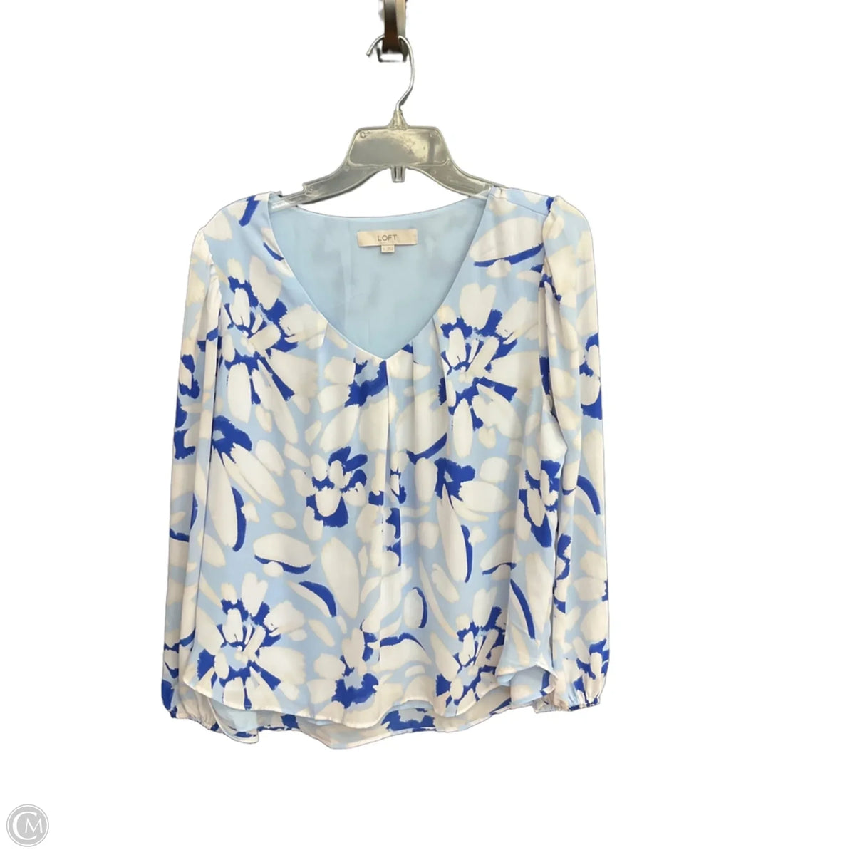 Top Long Sleeve By Loft In Blue, Size: L