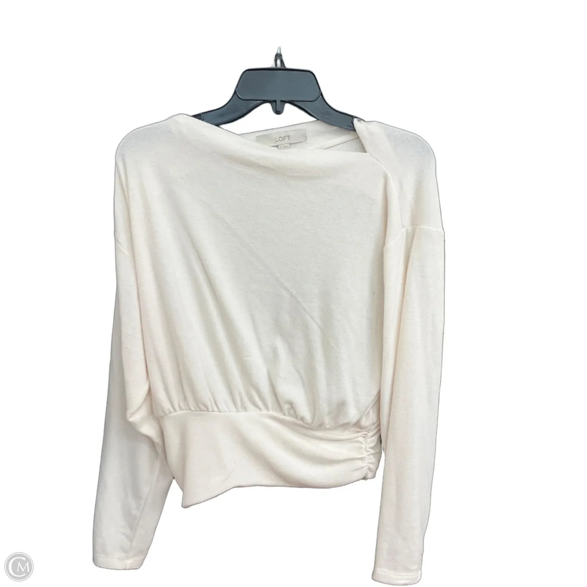 Top Long Sleeve By Loft In Cream, Size: S