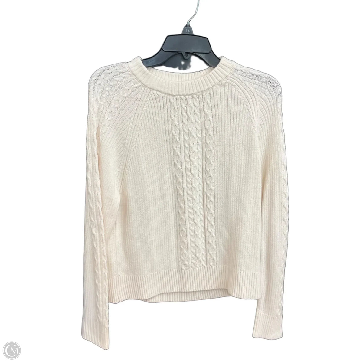 Sweater By Loft In Cream, Size: S