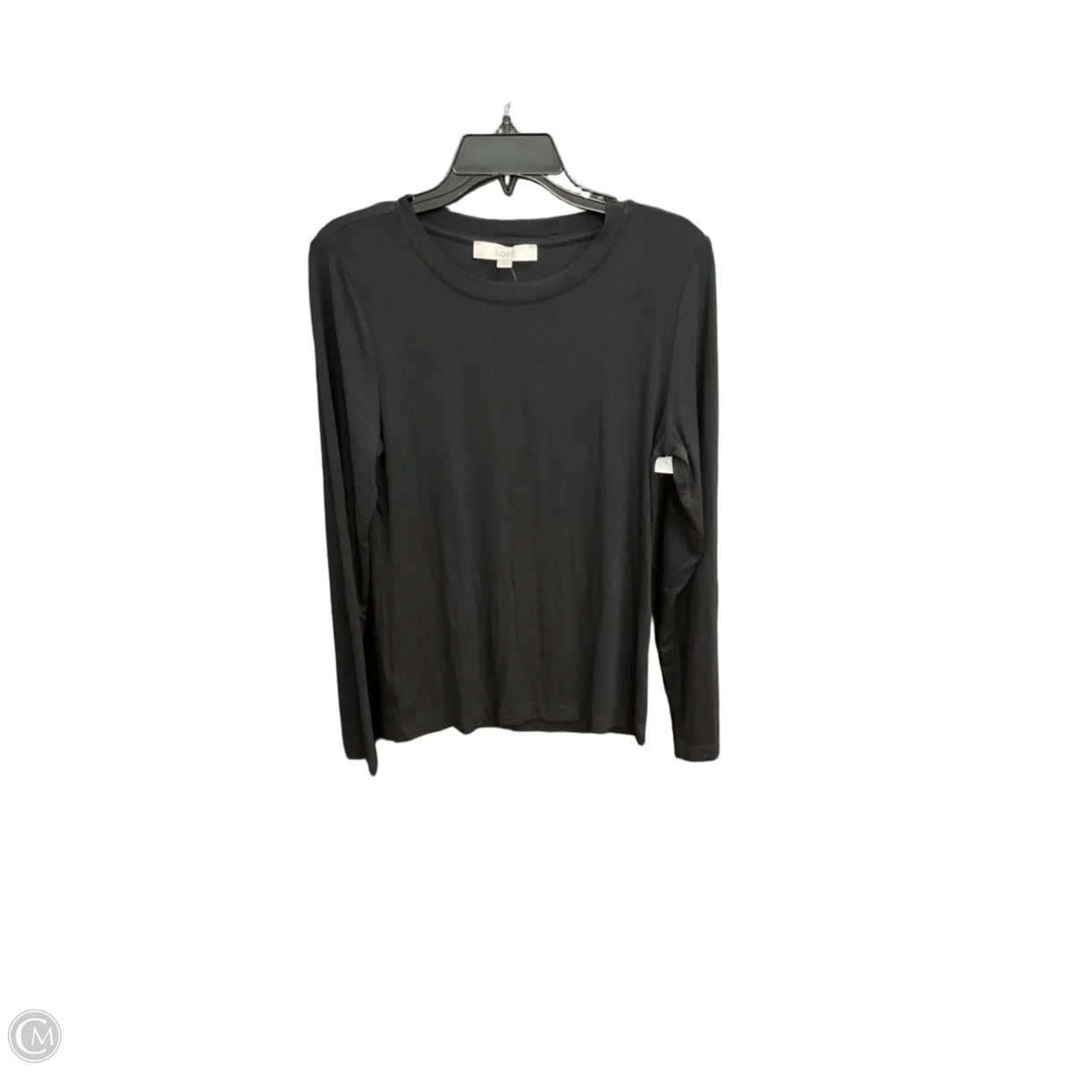 Top Long Sleeve By Loft In Black, Size: L